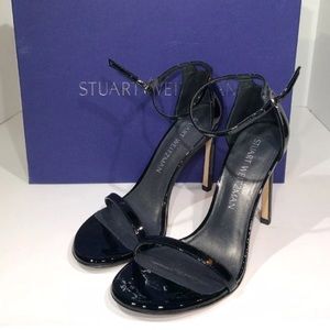 Stuart Weitzman Nudistsong Heels Sandals Black 5M